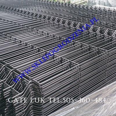 ogrodzenia Bielsko-Biała sklep z ogrodzeniami Ogrodzenia panelowe Panele 3D Kolor 5mm/5mm Panel czarny